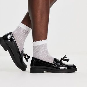 Schuh - Black loafers vegan friendly UK brand